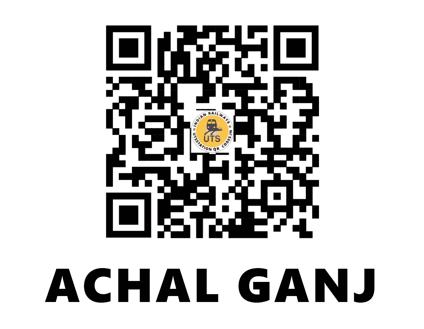 UTS QR Code for ACHAL GANJ - ACH (NR - UTTAR PRADESH)